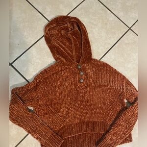 Aeropostale Rust Cowl Neck Sweater